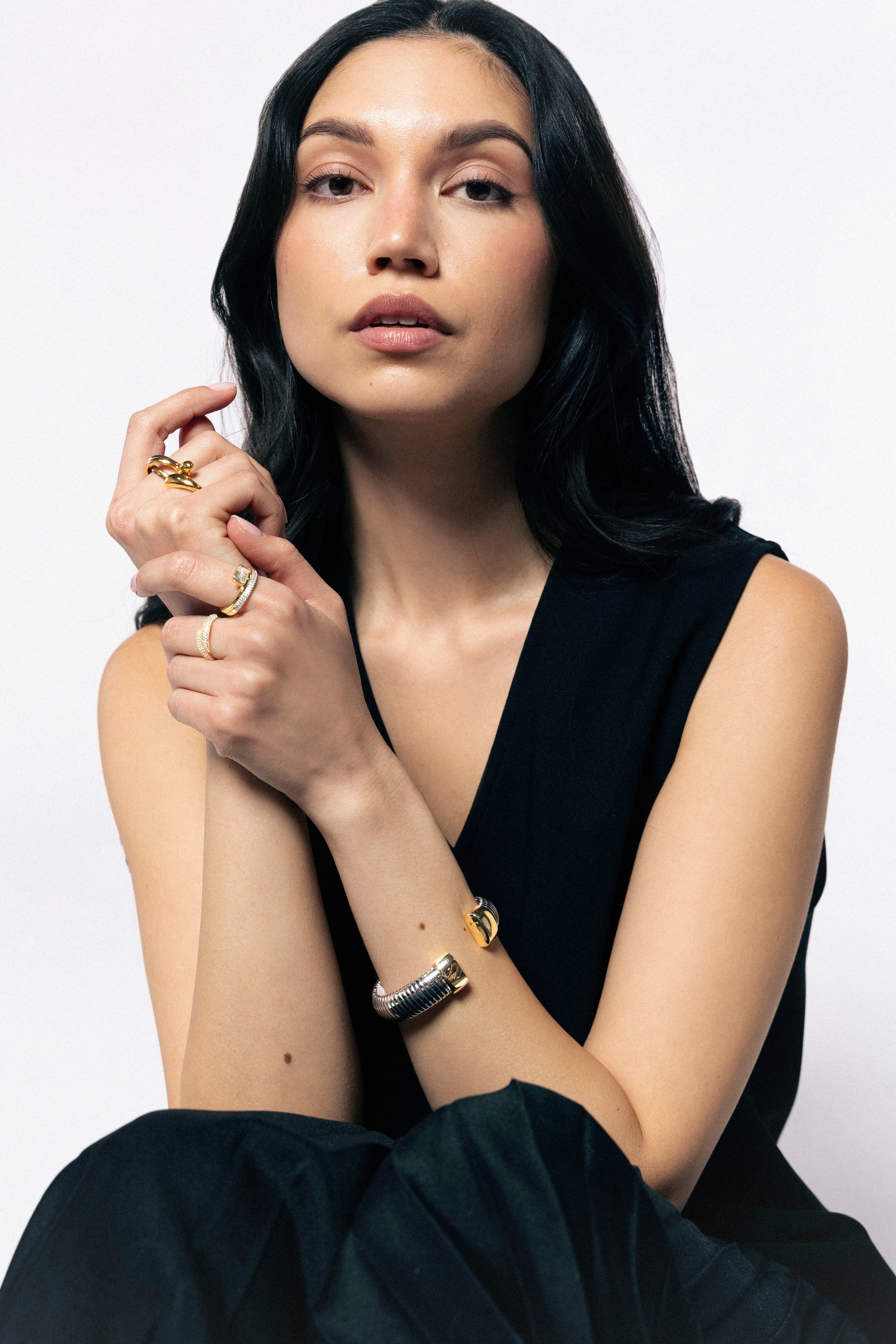 swatch_Gold double stack CZ ring