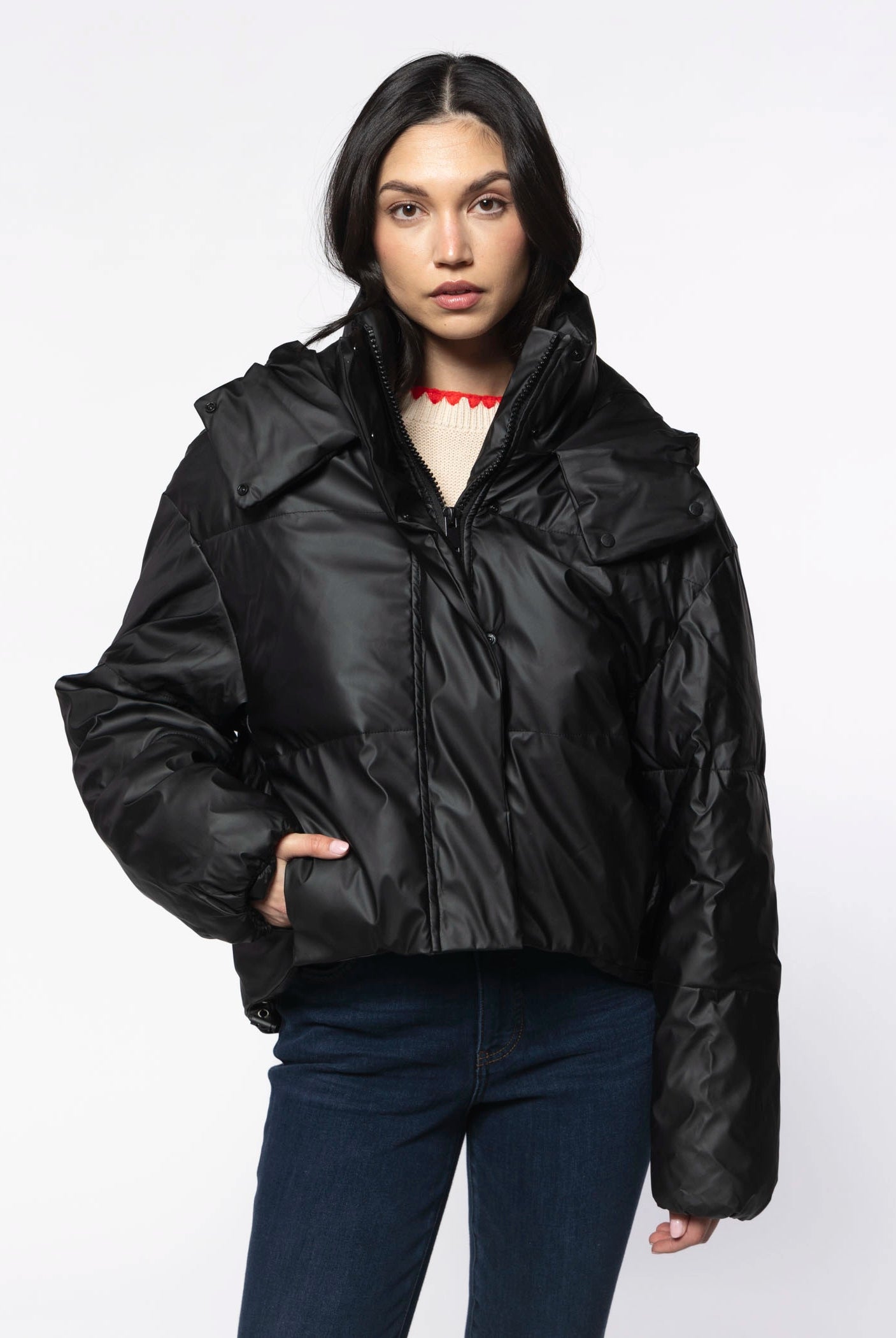 swatch_Black puffer jacket