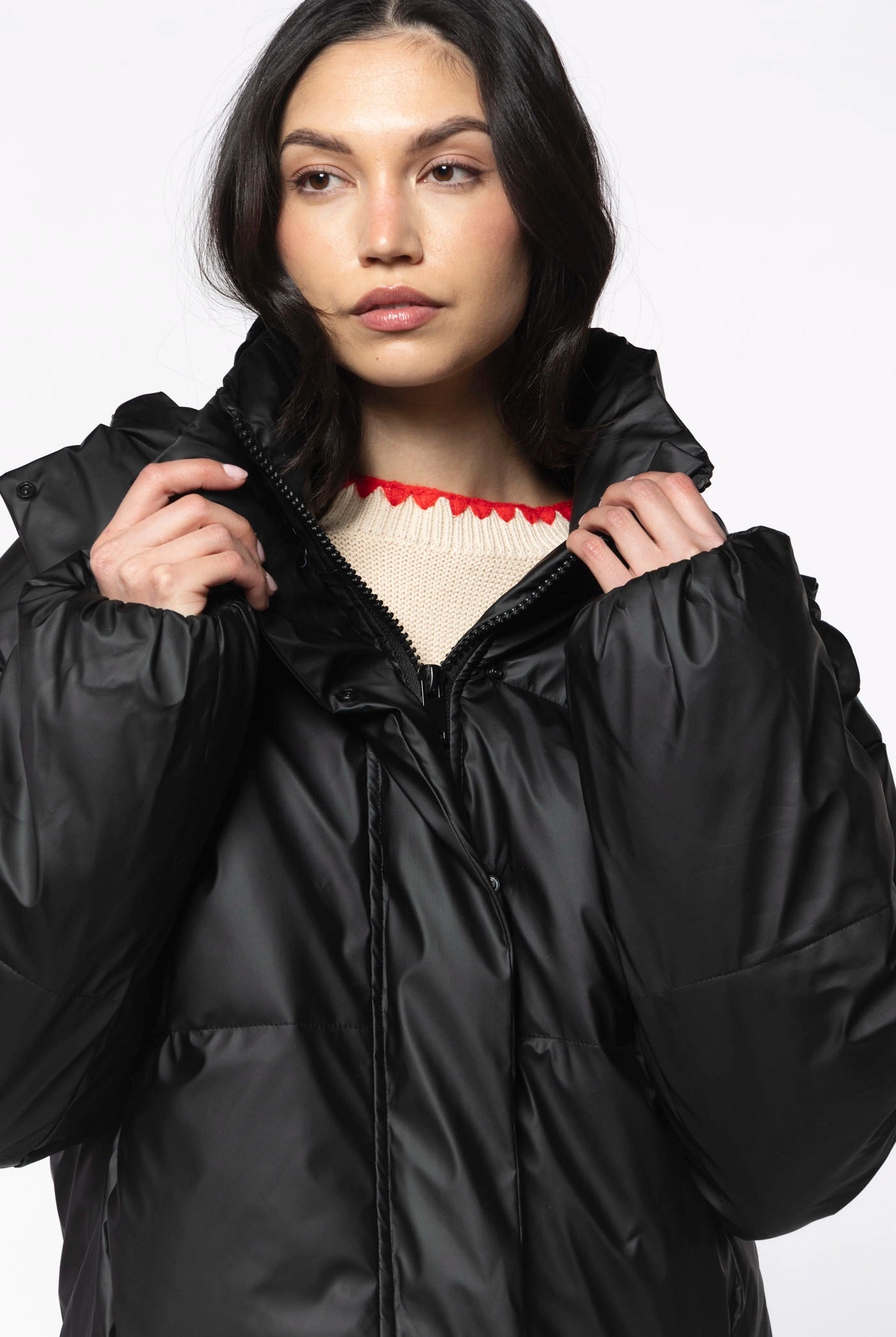 swatch_Black puffer jacket