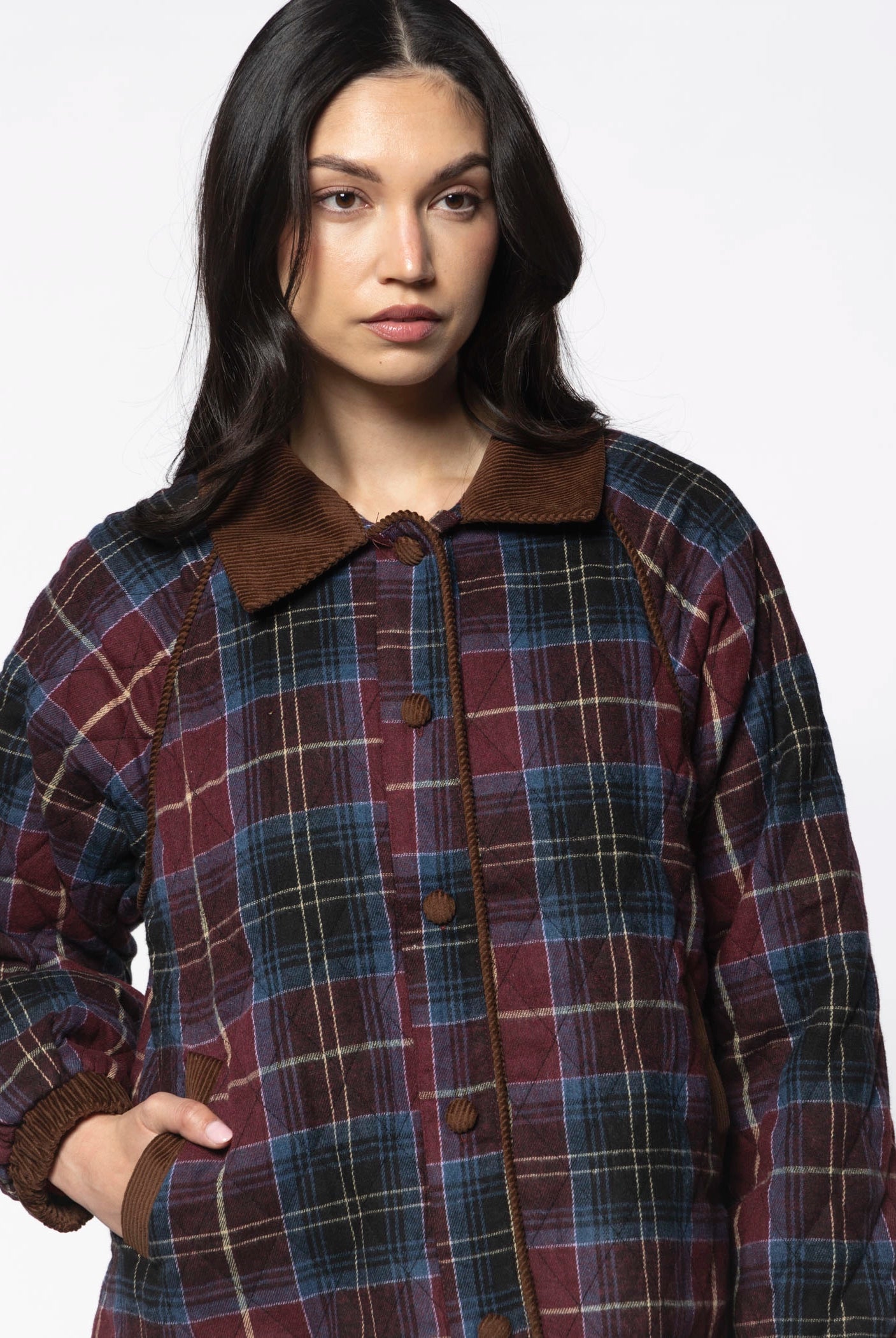 swatch_Multi plaid quilted jacket