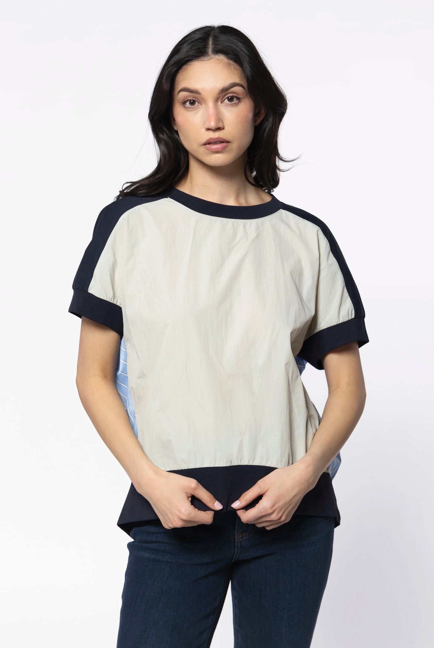 swatch_Navy/Silver joy top