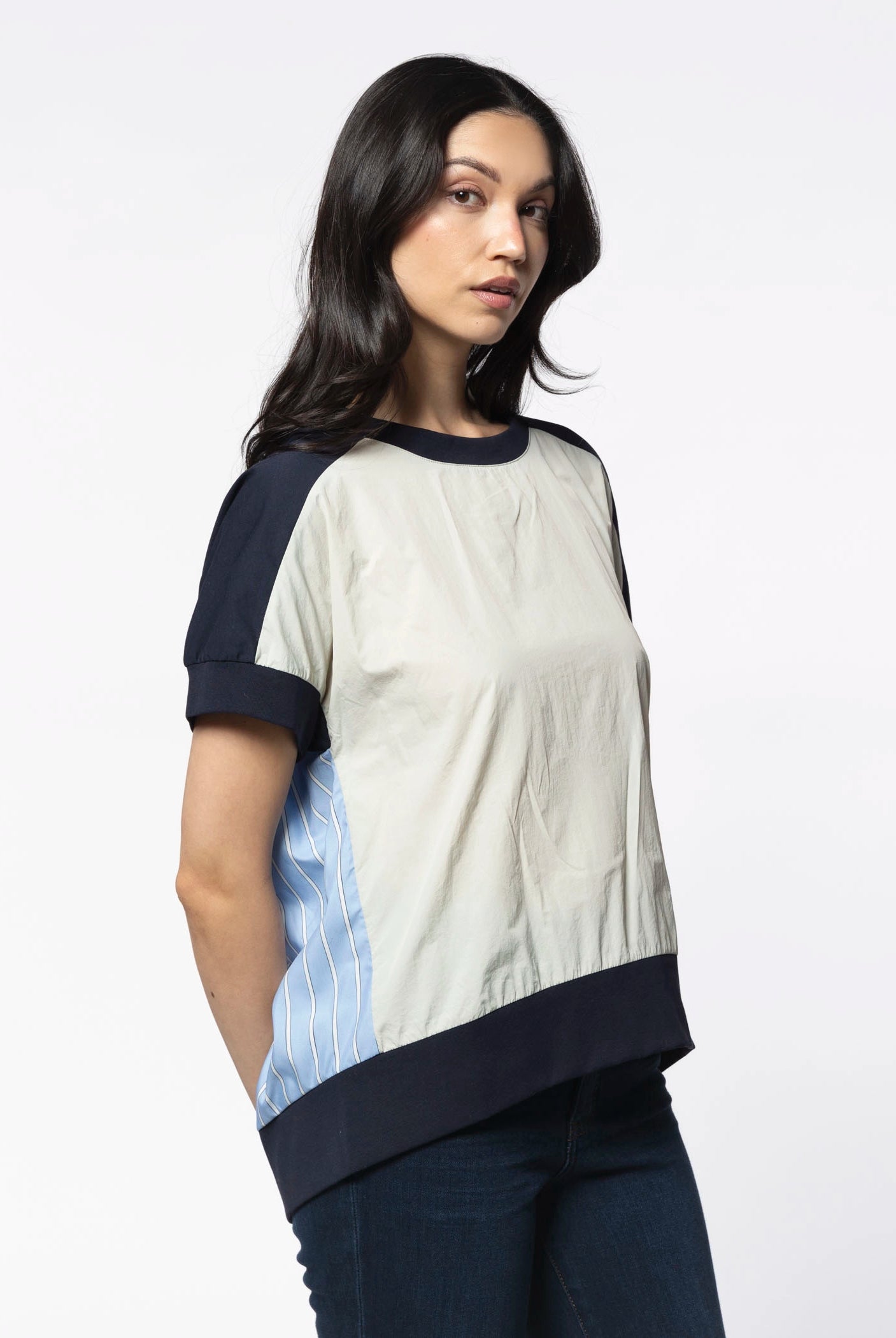 swatch_Navy/Silver joy top