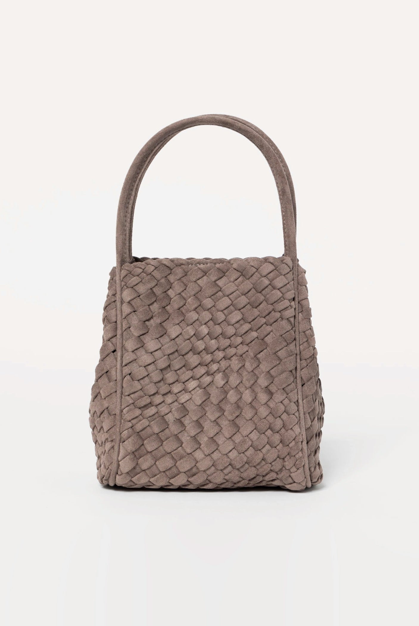 swatch_Dark Taupe hollace woven suede bag
