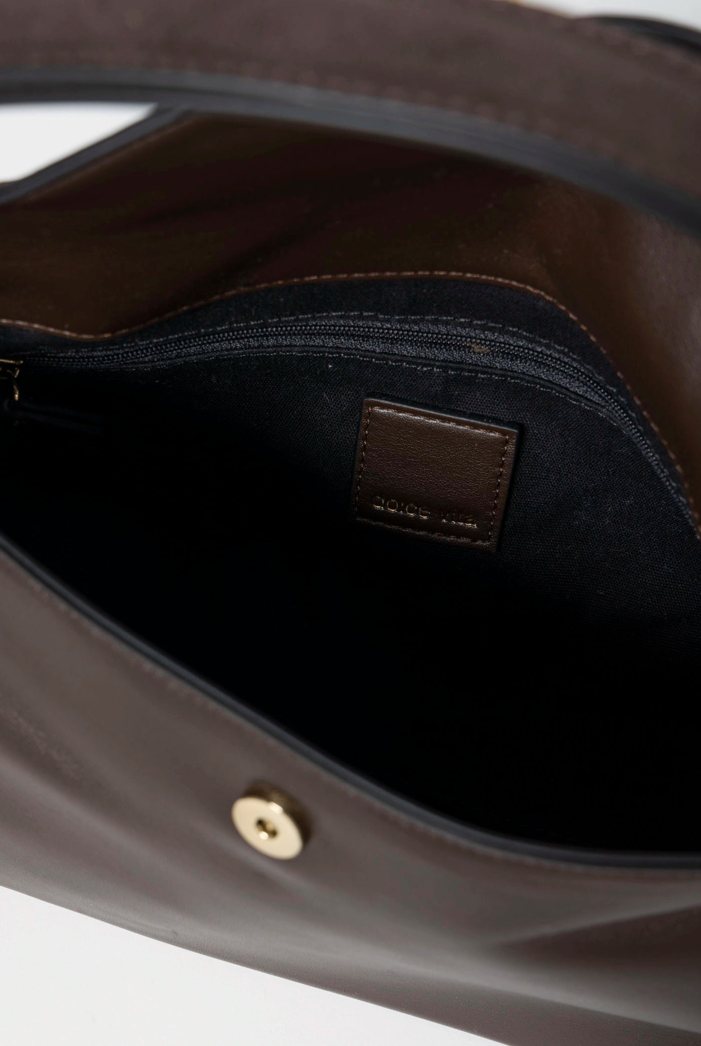 swatch_Espresso devyn leather shoulder bag