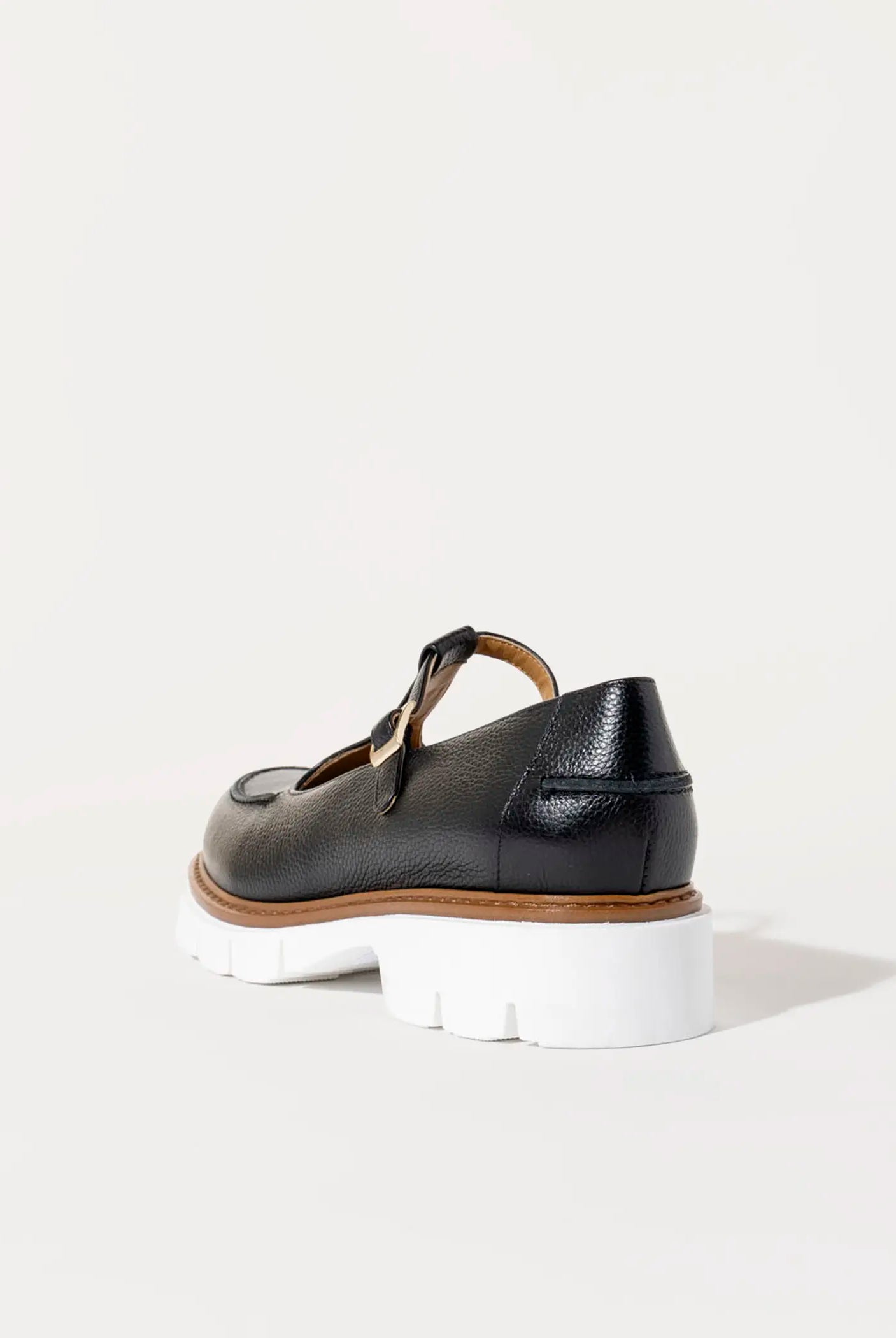 swatch_black leather olga mary jane flat shoes