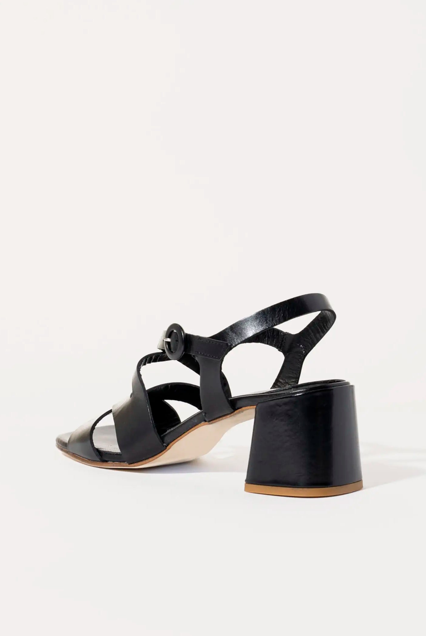 swatch_black leather heeled sandal heeled sandals