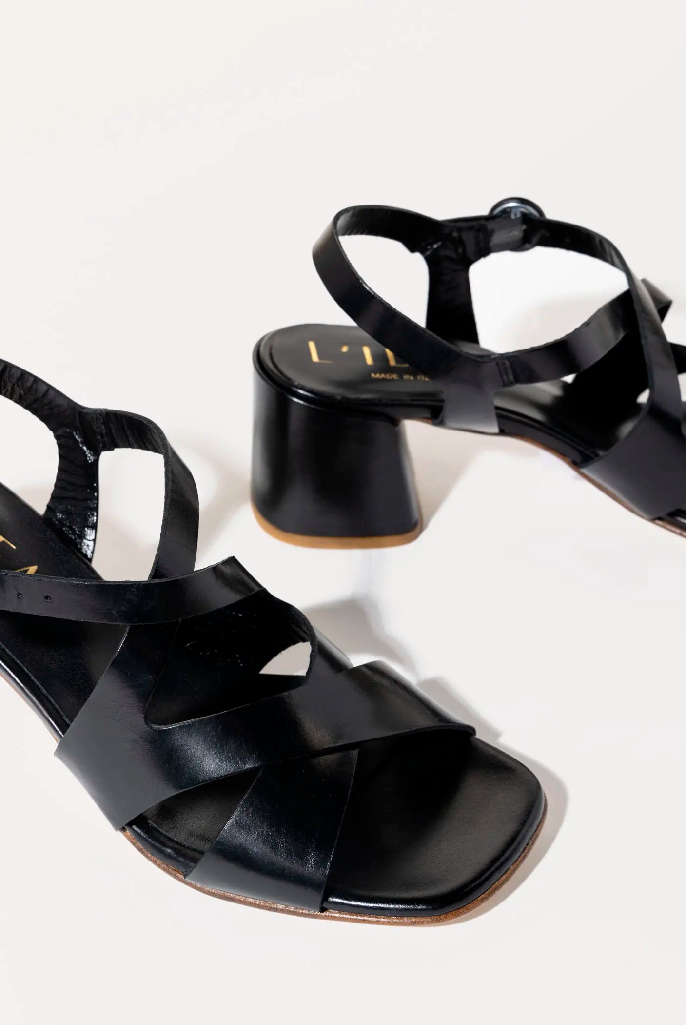 swatch_black leather heeled sandal heeled sandals