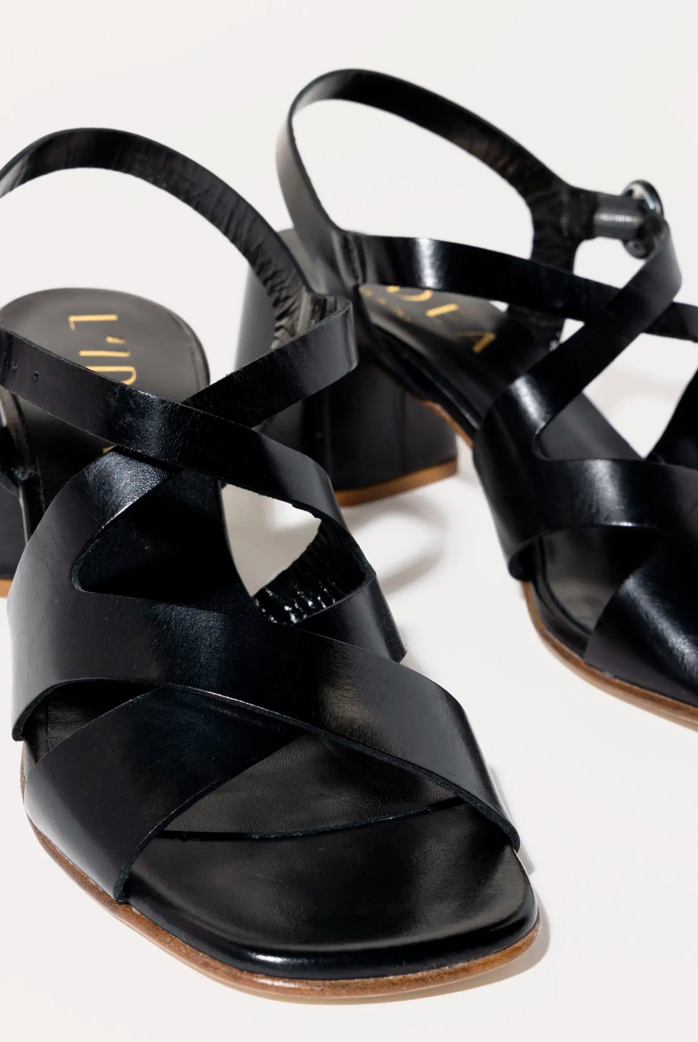 swatch_black leather heeled sandal heeled sandals