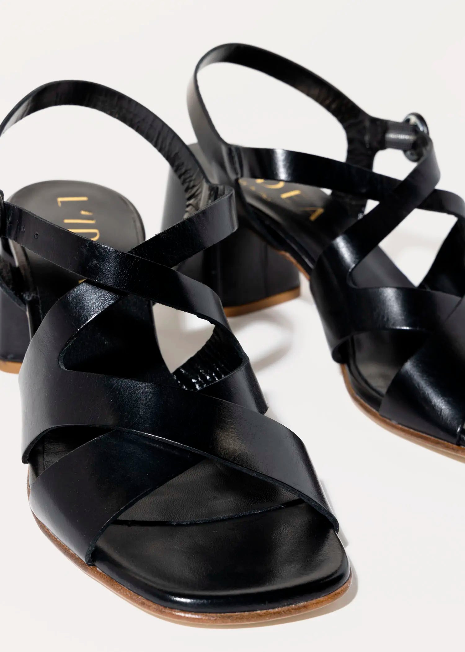 swatch_black leather heeled sandal heeled sandals