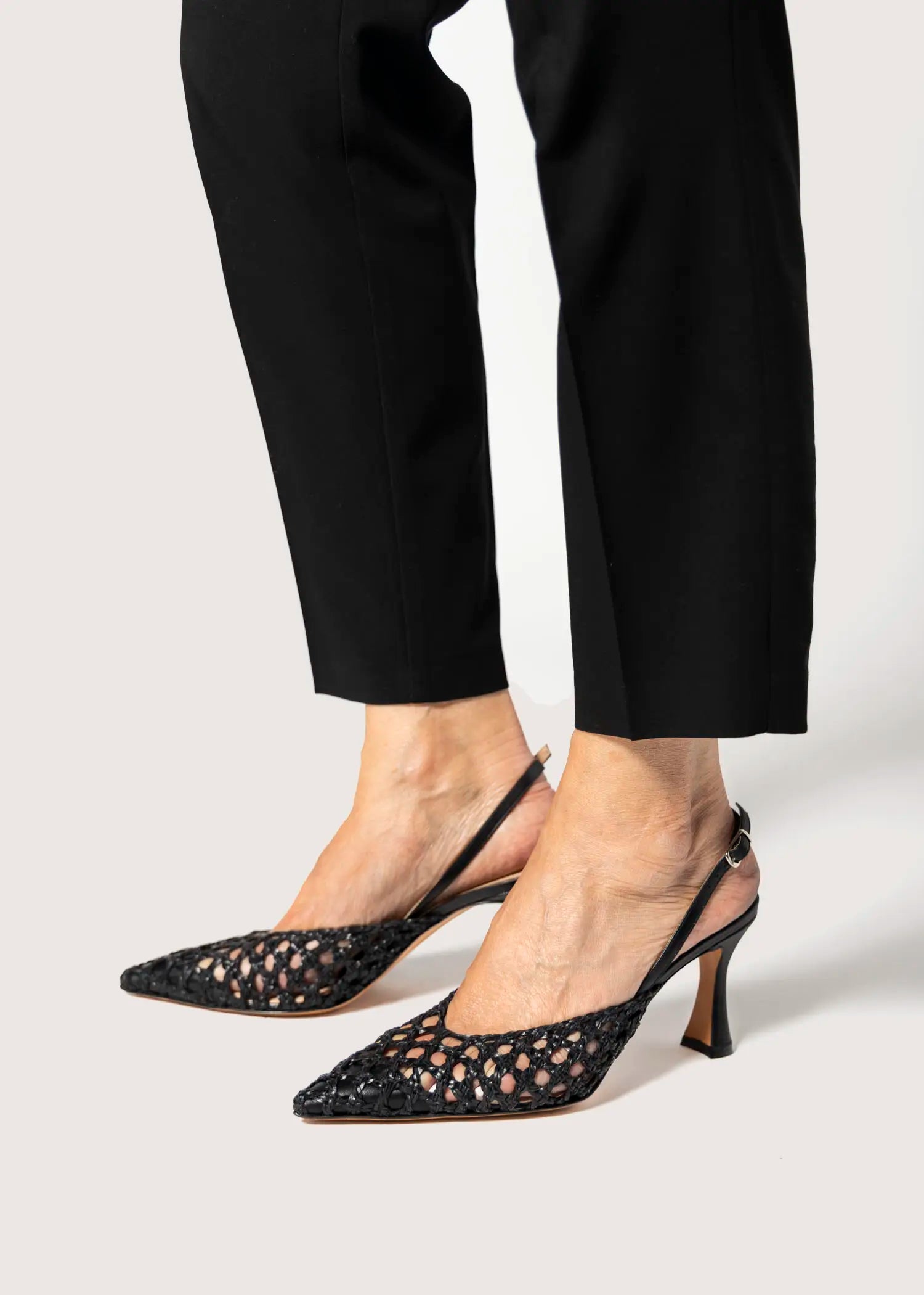 swatch_black leather eli woven pump heels