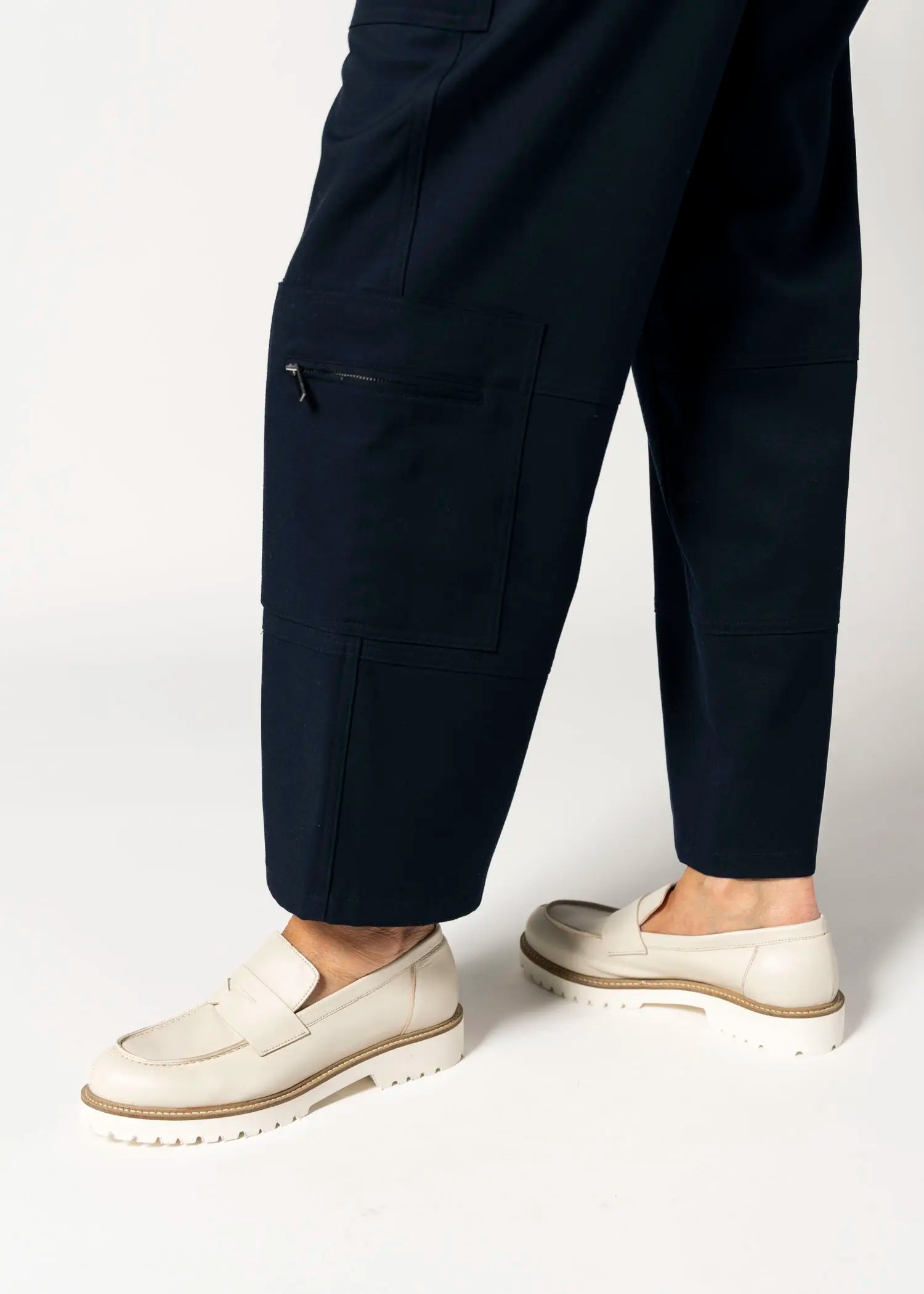 swatch_ecru leather leather penny loafer flat shoes