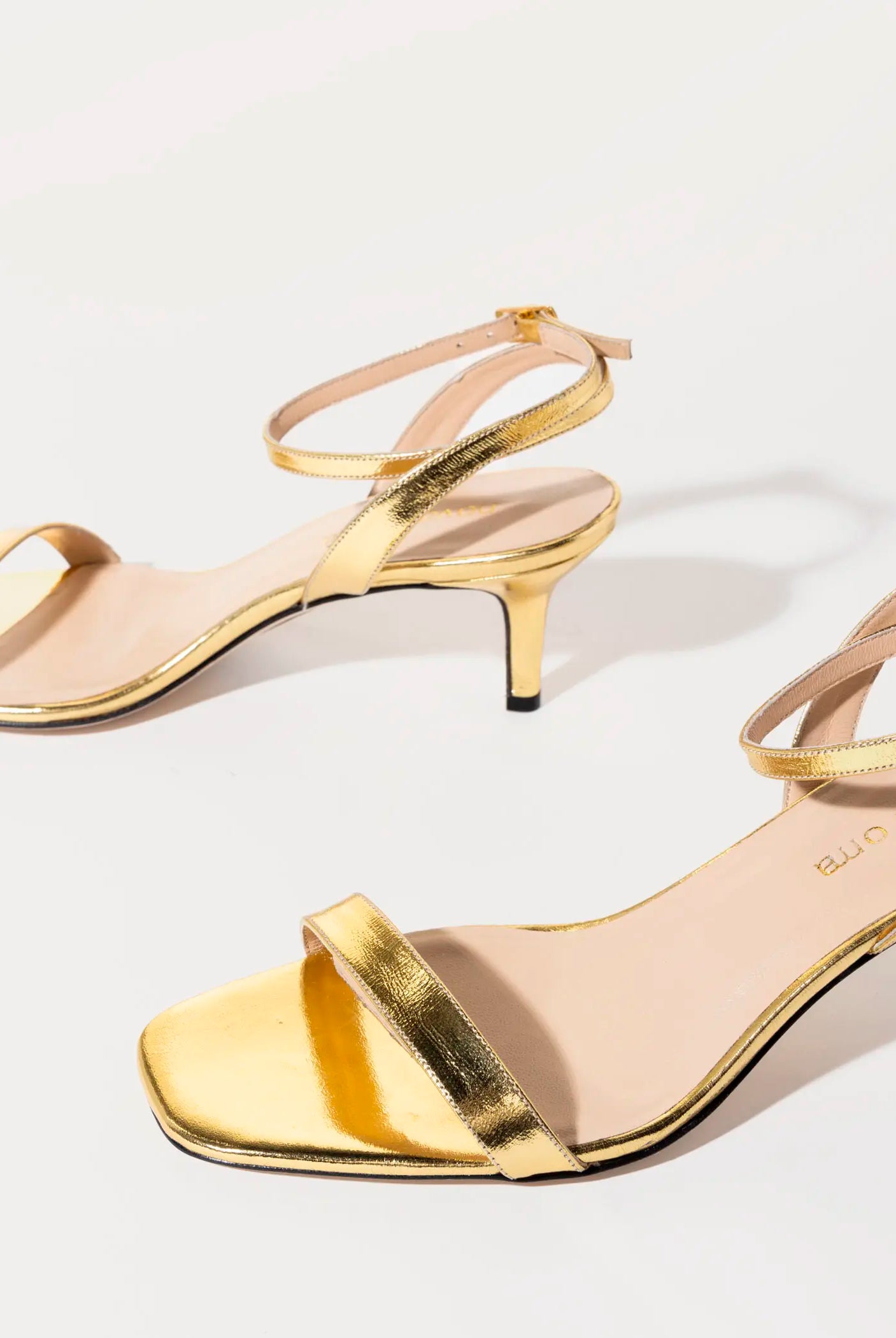swatch_gold leather kitten heel dress sandal heeled sandals