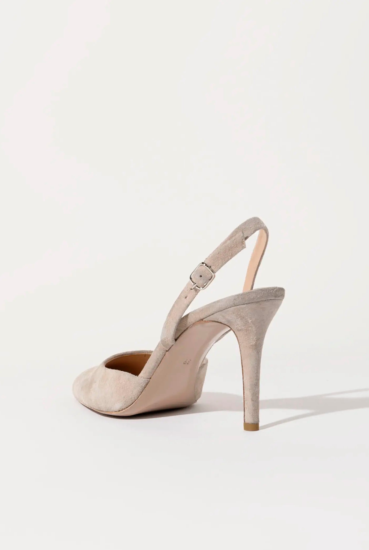 swatch_beige suede suede two piece pump heels