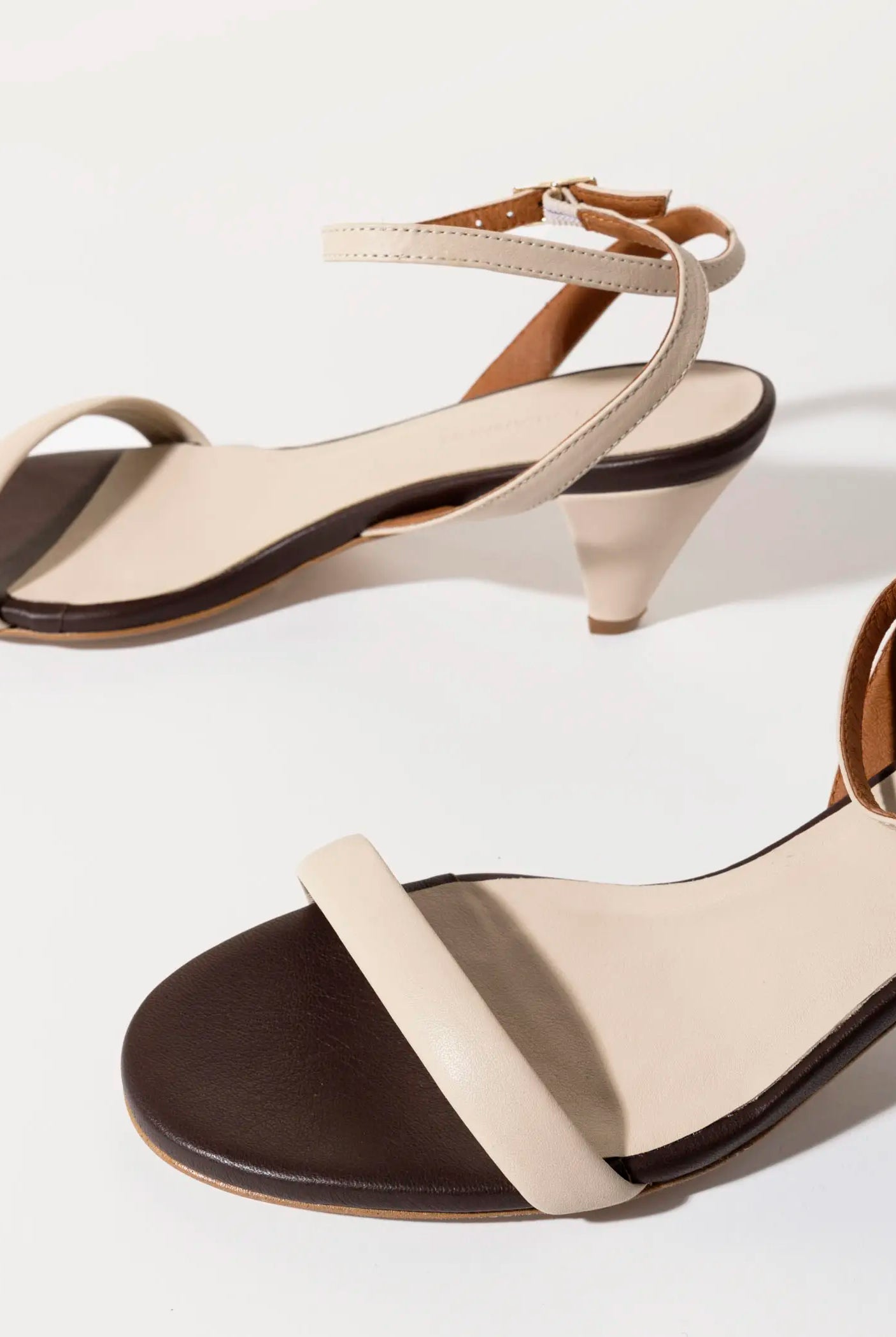 swatch_ivory/brown valentine leather sandal heeled sandals