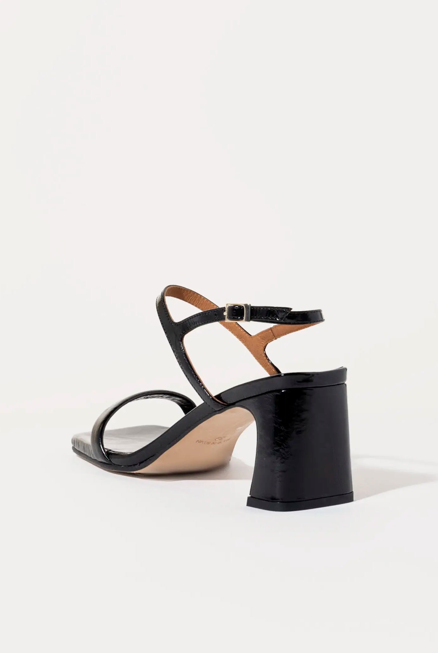 swatch_black patent dominique leather sandal heeled sandals
