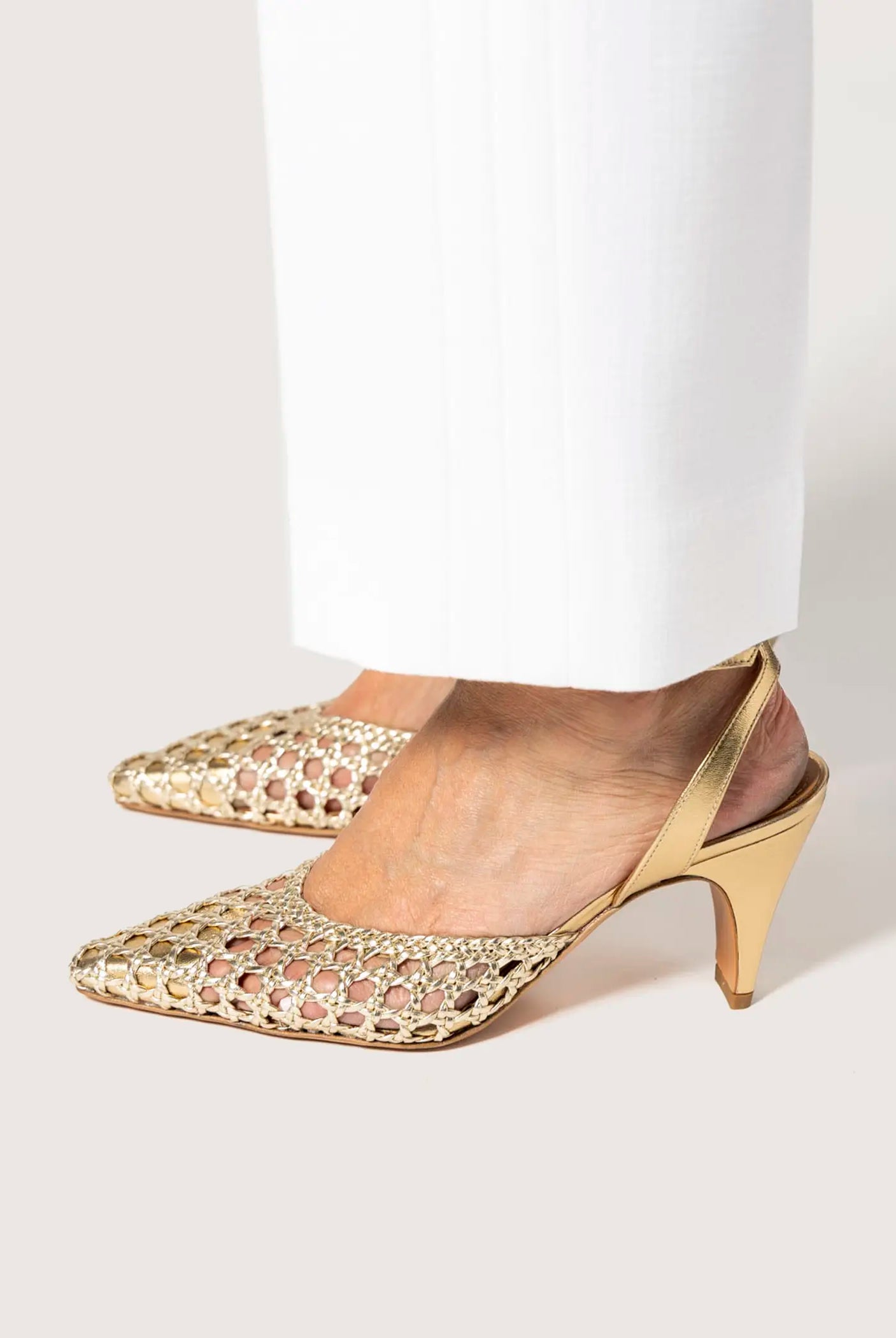 swatch_platino leather livia two piece woven pump heels