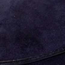 swatch_navy suede suede mule with bit flat shoes