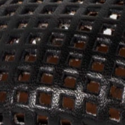 swatch_Black Leather tiziana perforated flat angel alarcon