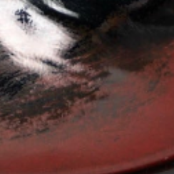 swatch_Black/Red Leather l'idea distressed heeled boot