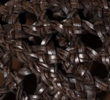 swatch_brown woven crossband sandal flat sandals