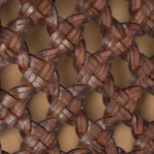 swatch_Chocolate Leather tony bianco Cheeky woven flat