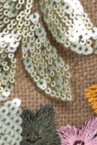 swatch_Green cosai floral sequin evening clutch bag