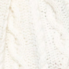 swatch_Ivory cable knit scarf