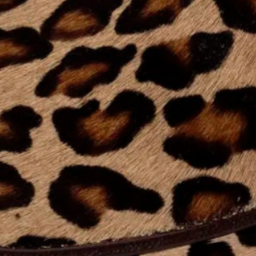 swatch_leopard haircalf loafer with bit flat shoes