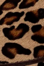 swatch_leopard haircalf loafer with bit flat shoes