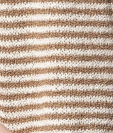 swatch_Mocha striped peplum knit tank