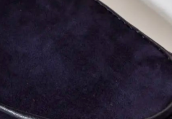 swatch_navy suede loafer with bit flat shoes