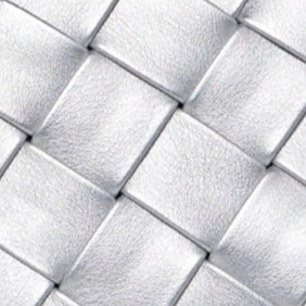 swatch_Silver olga berg quinn woven leather clutch