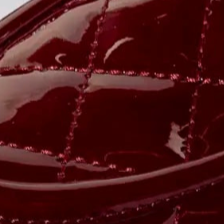 swatch_wine patent quilted leather loafer flat shoes