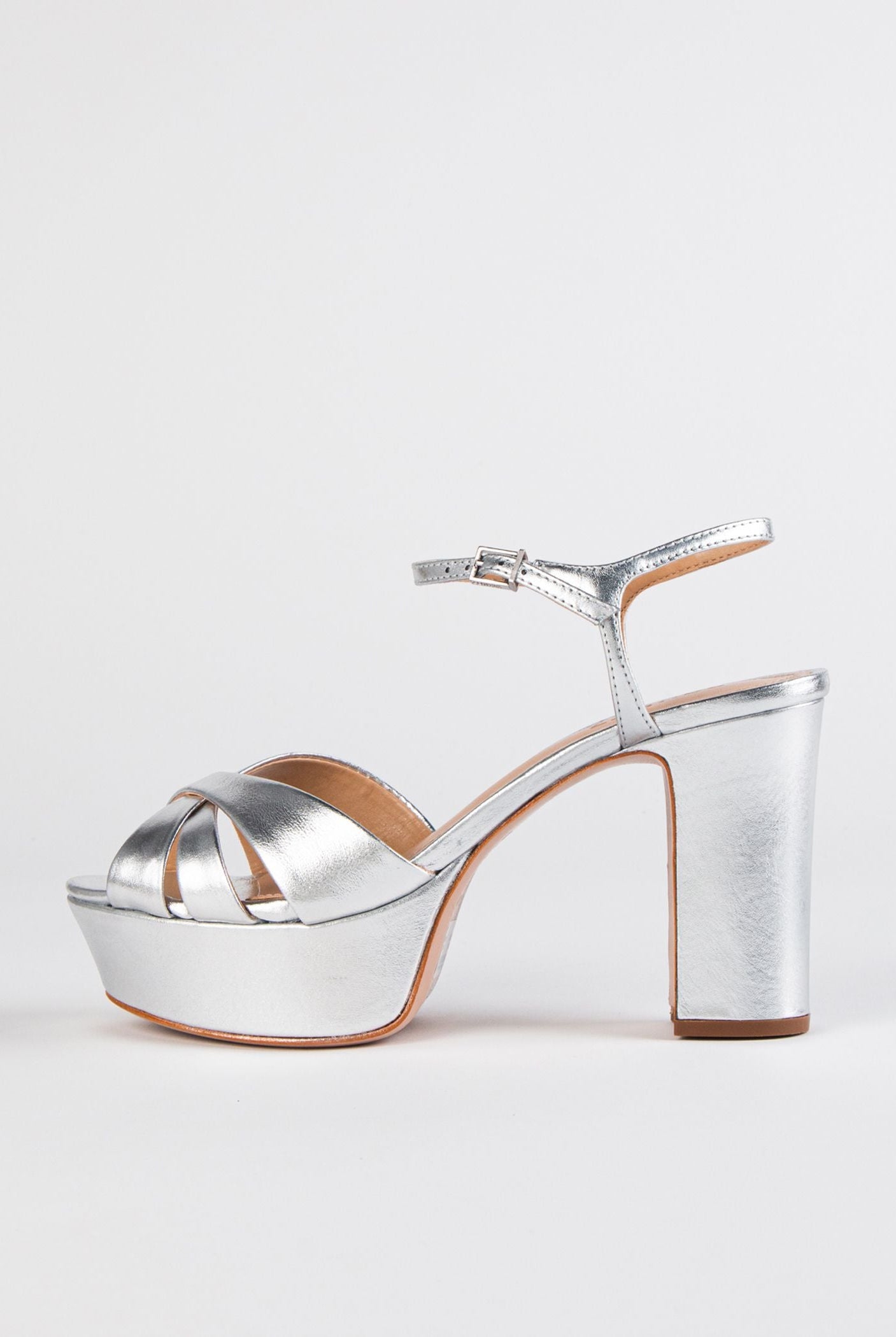 swatch_Silver Leather keefa platform sandal heeled sandals