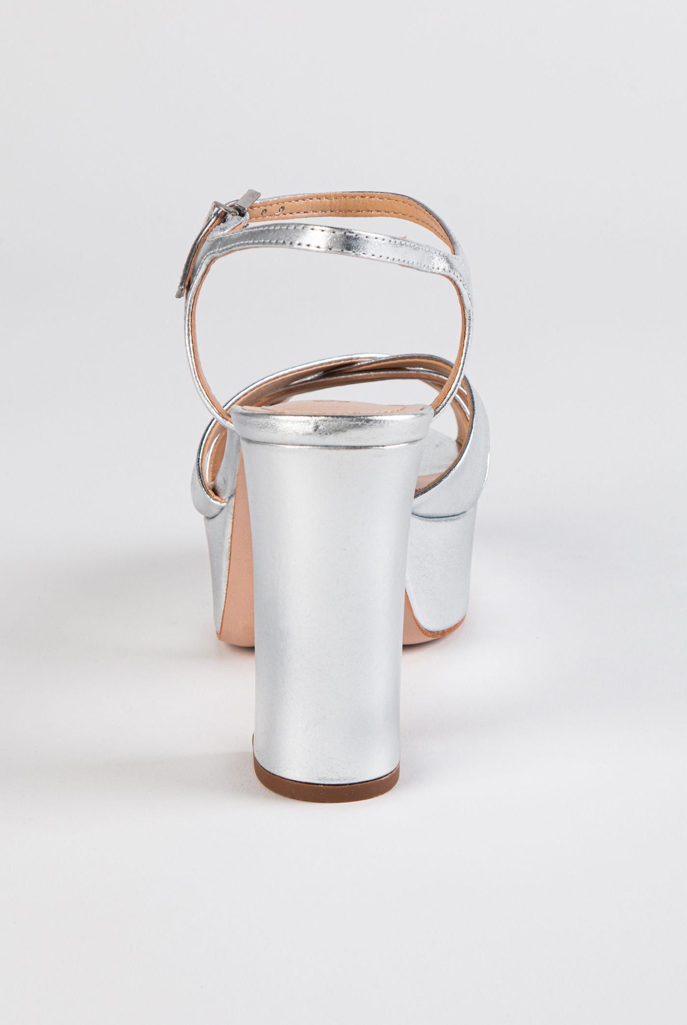 swatch_Silver Leather keefa platform sandal heeled sandals