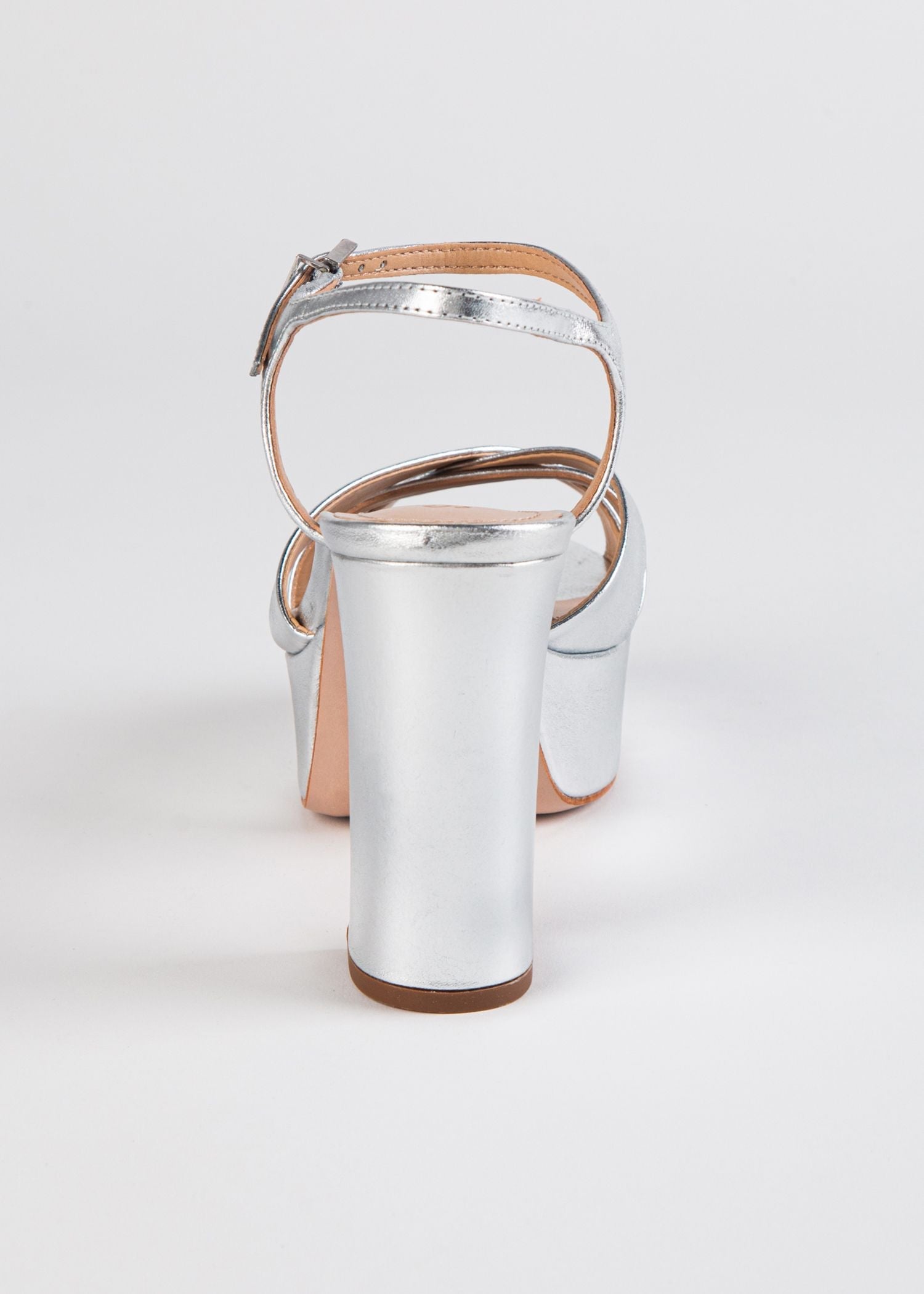 swatch_Silver Leather keefa platform sandal heeled sandals