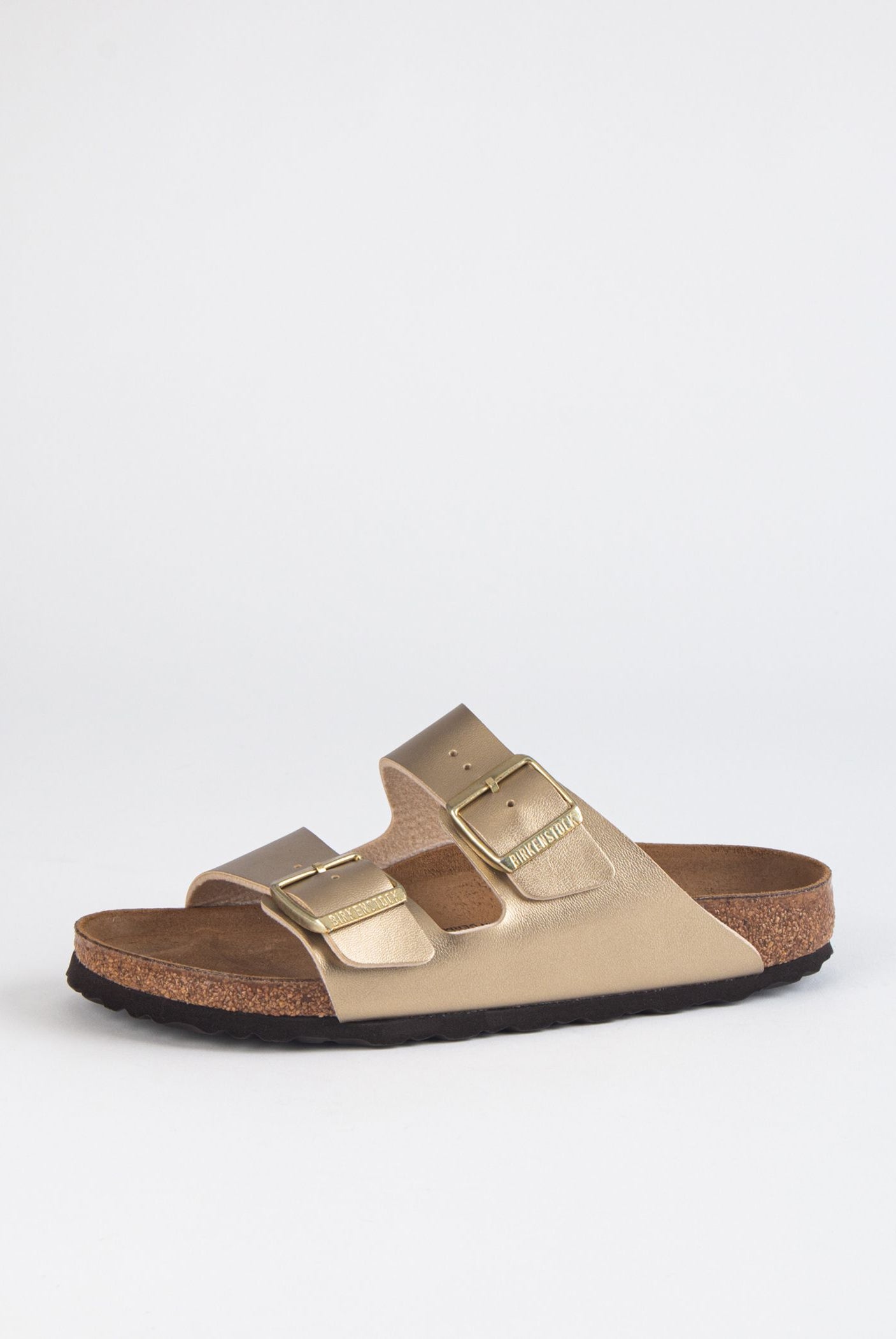 swatch_gold leather arizona sandal flat sandals