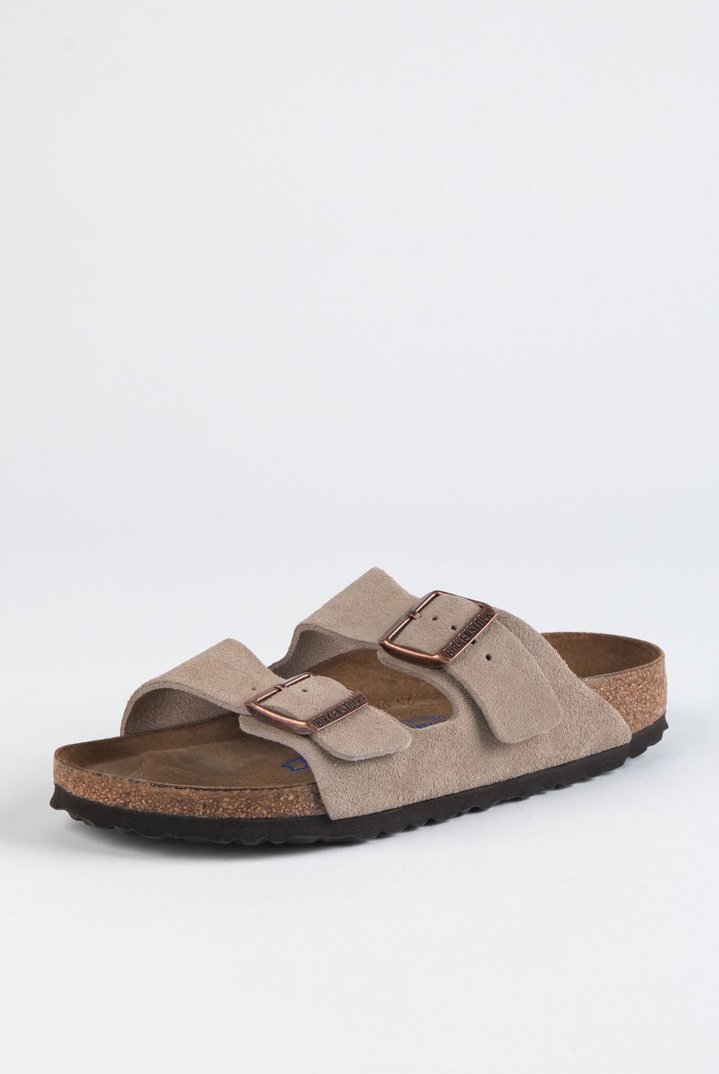 swatch_taupe suede arizona soft footbed sandal flat sandals