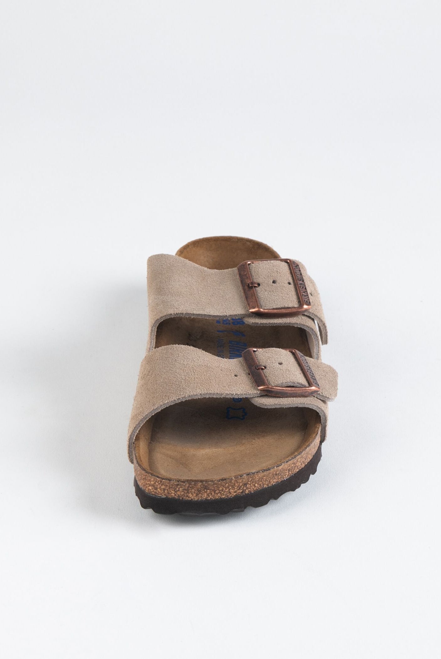 swatch_taupe suede arizona soft footbed sandal flat sandals