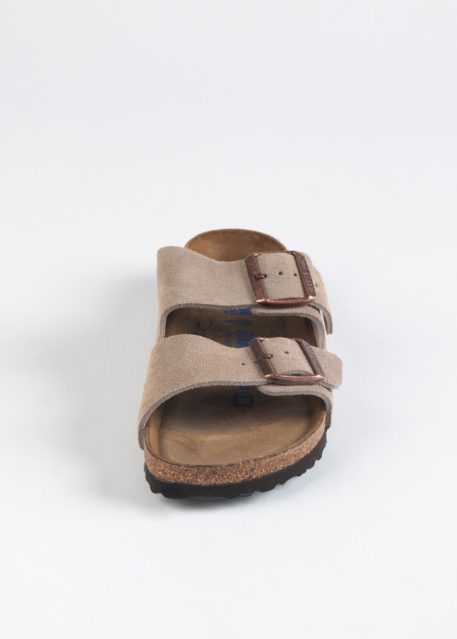 swatch_taupe suede arizona soft footbed sandal flat sandals