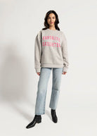 swatch_grey/red collegiate sweatshirt apparel