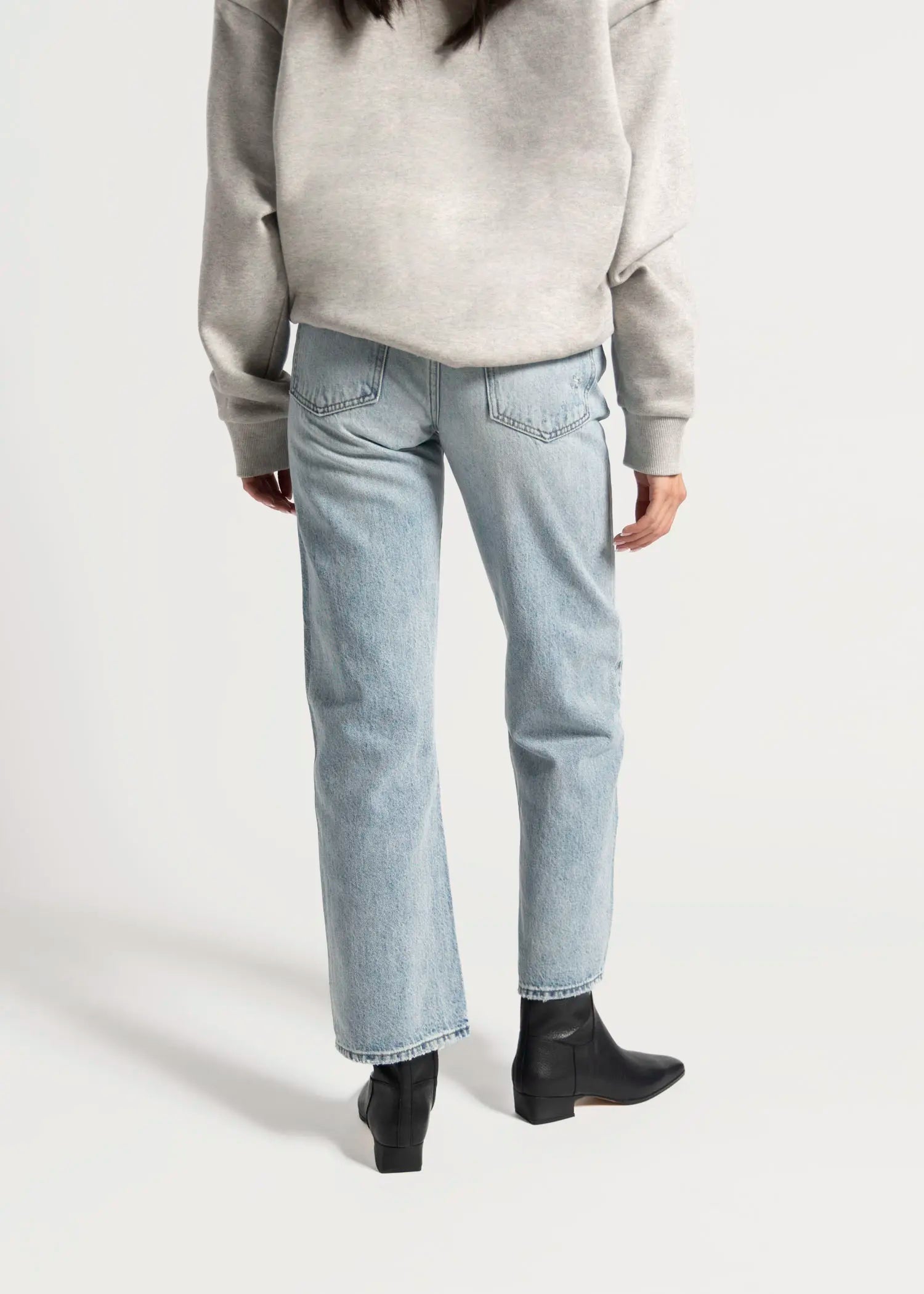 swatch_blue lexi mid rise bowed straight jean apparel