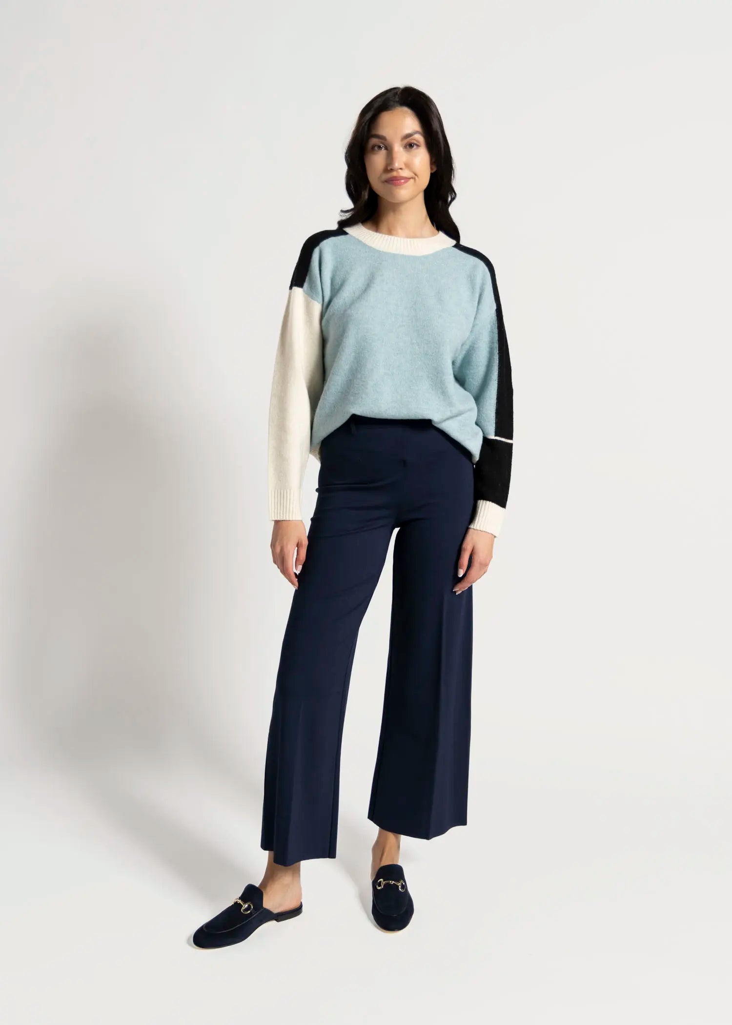 swatch_navy erin wide leg pant apparel