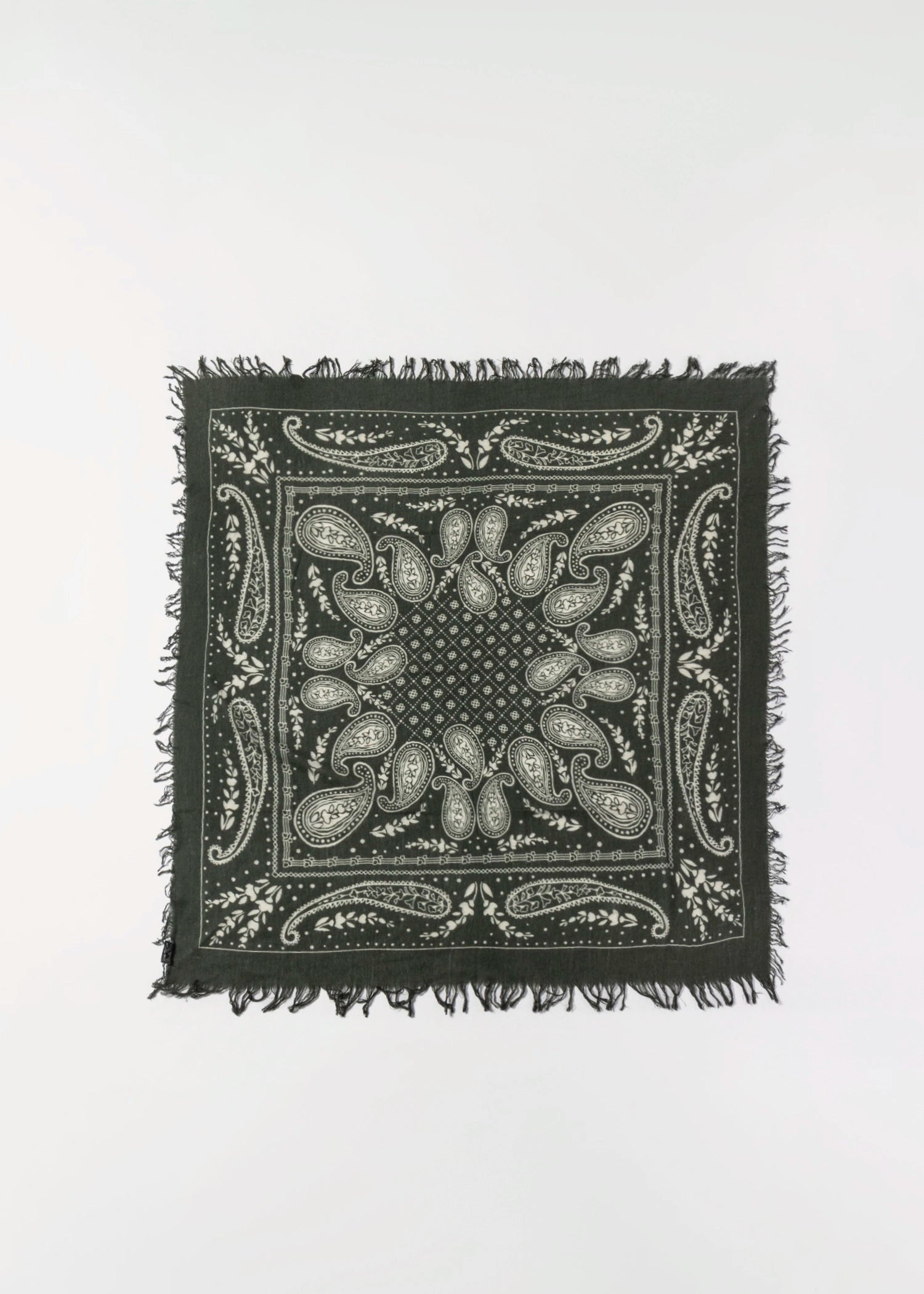 swatch_Forest cashmere bandana scarf