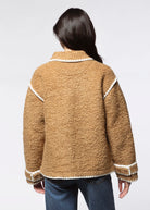swatch_Tan shearling jacket