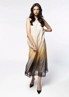 swatch_Mustard sheer ombre dress