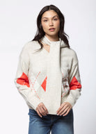 swatch_Tulip/Vanilla sanctuary scarf sweater