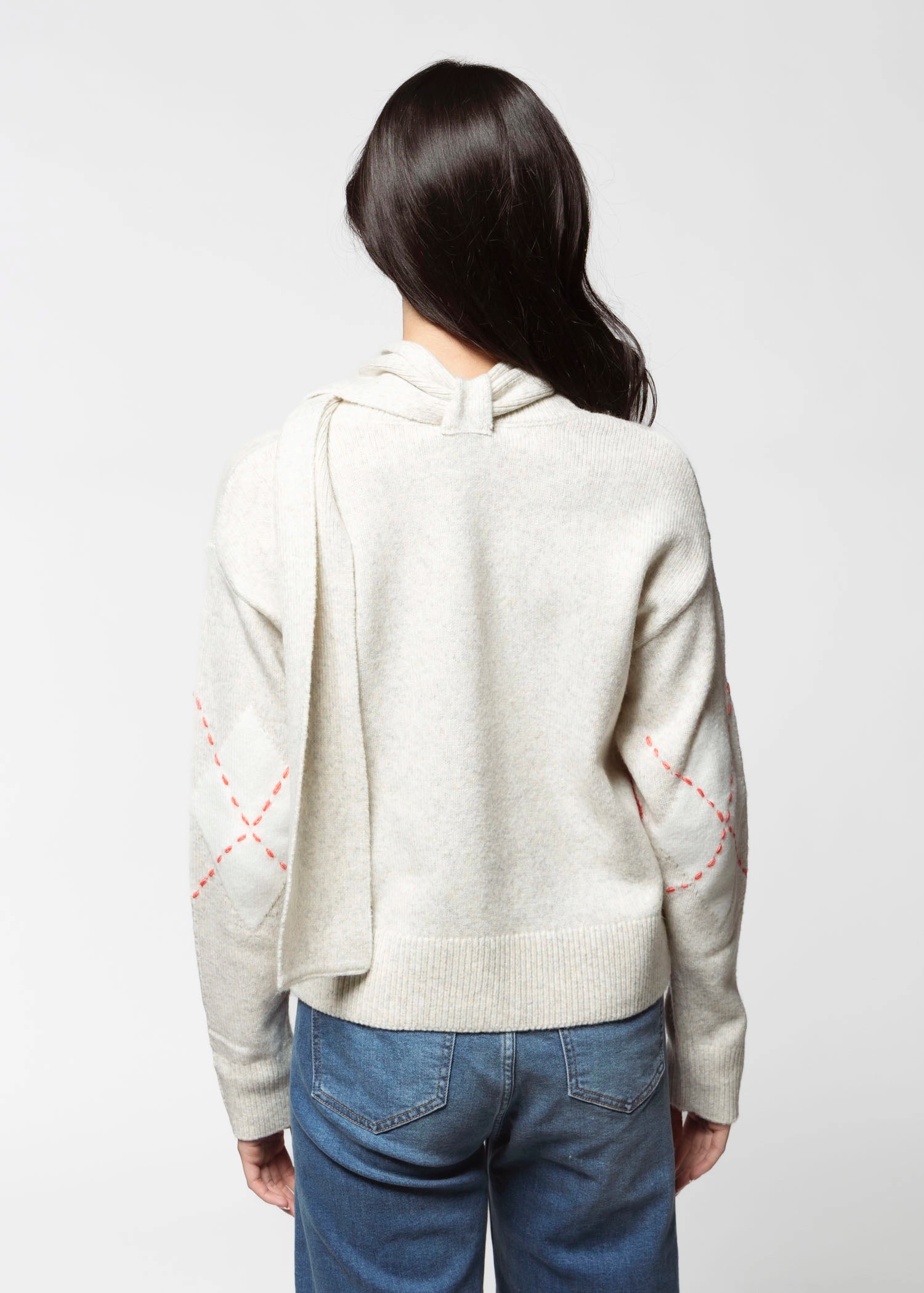 swatch_Tulip/Vanilla sanctuary scarf sweater