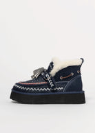 swatch_Navy Haircalf shearling lined boot
