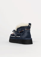 swatch_Navy Haircalf shearling lined boot